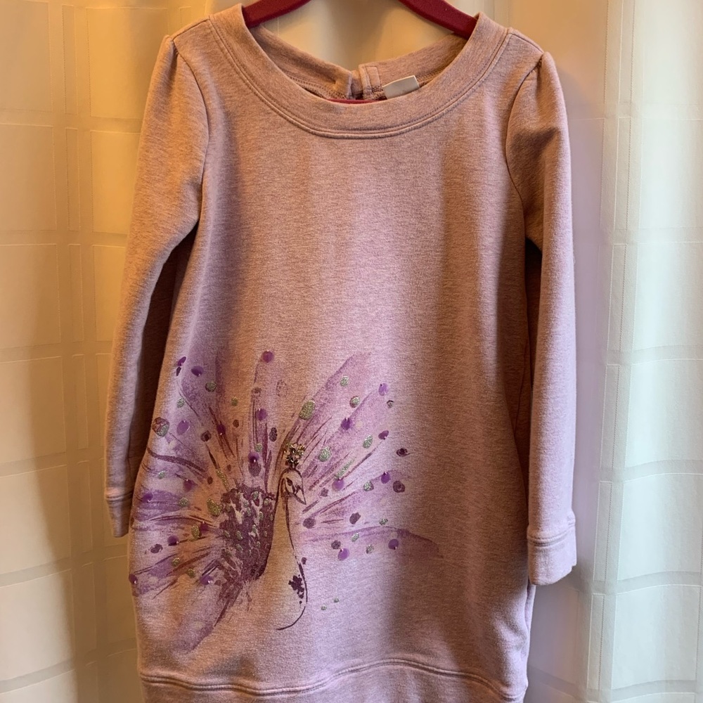 Gymboree girls peacock purple dress. Super soft long sleeve, side pockets size 6